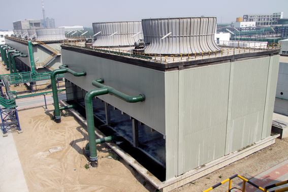 Square cross-flow type cooling tower